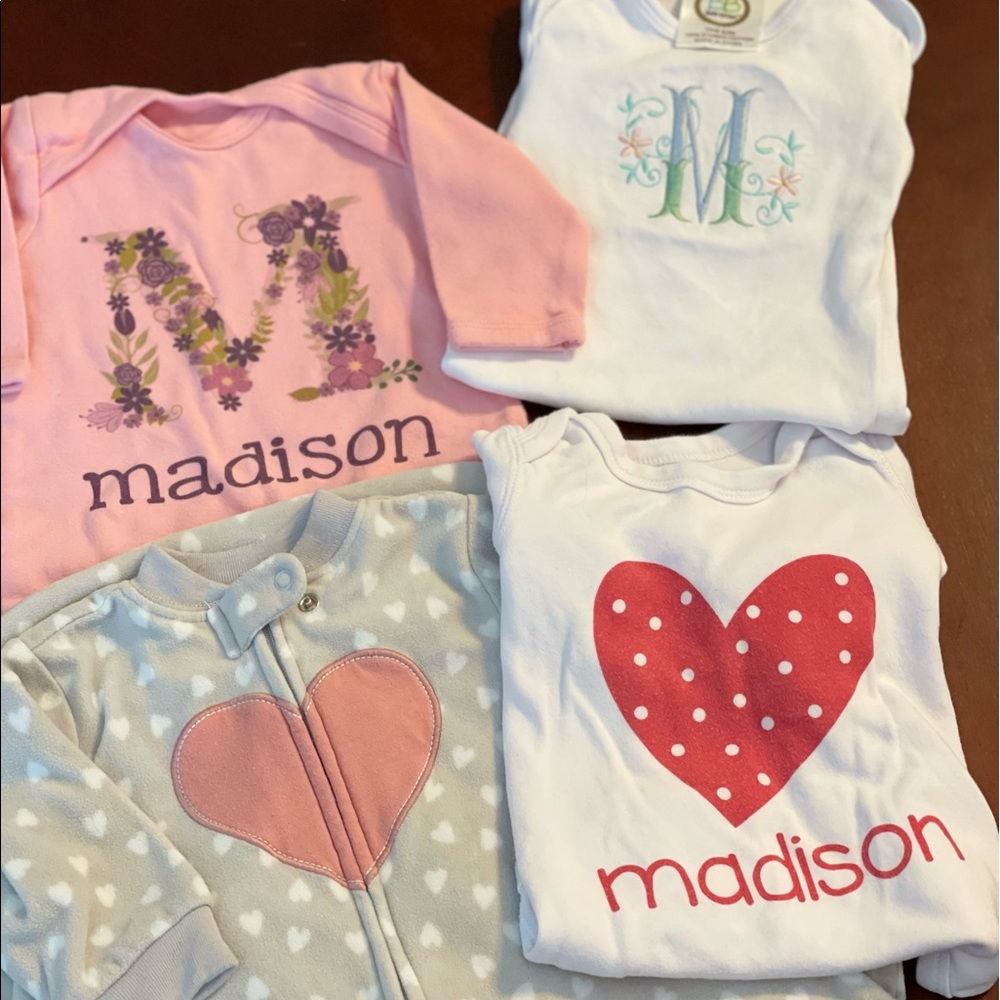 Baby MADISON Monogrammed Bundle